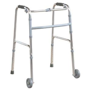 Adjustable Adult Walker, Shinning Silver Frames - Image 2